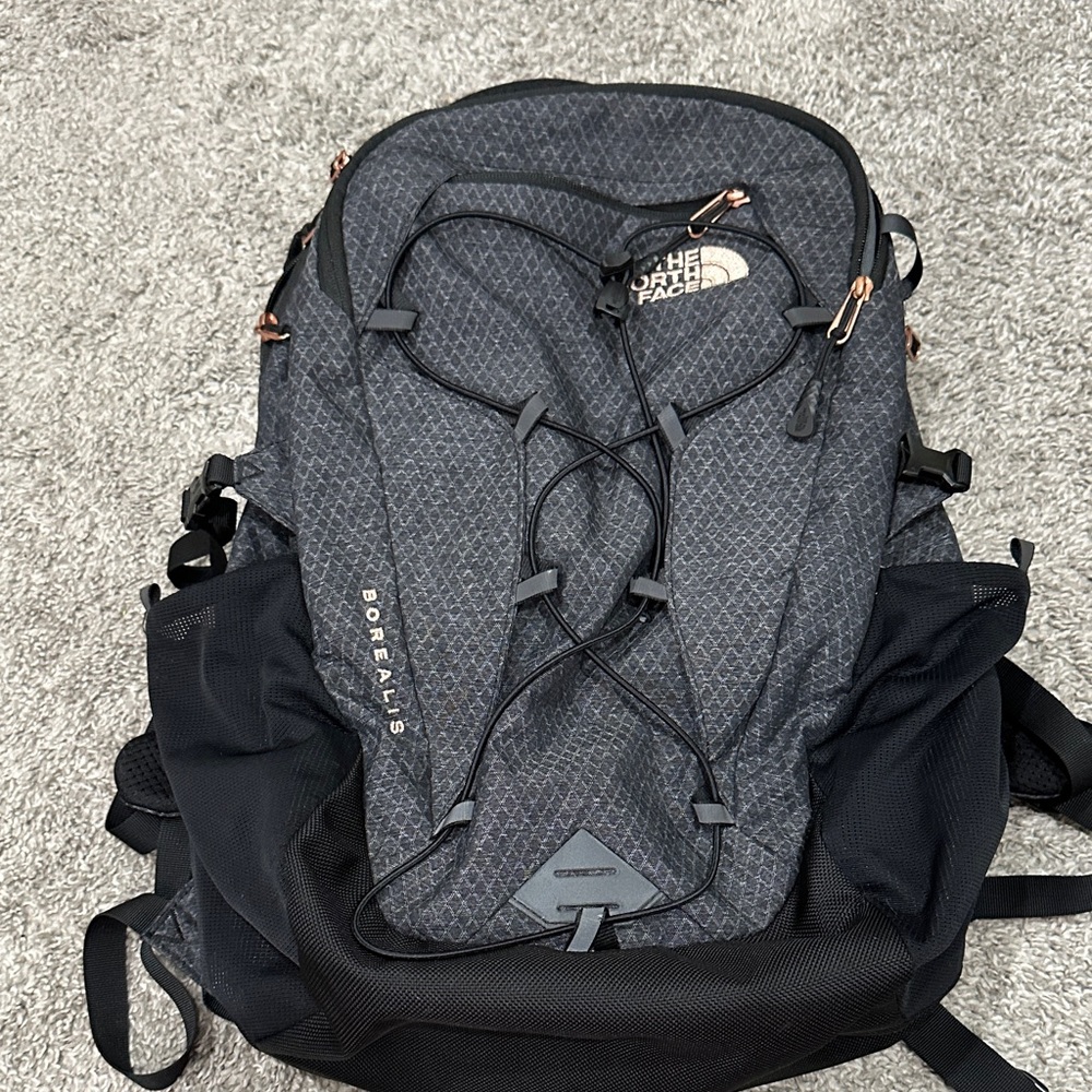 The North Face  Black Rose Gold Backpack